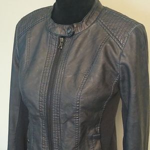 Sebby Collection Faux Leather Jacket